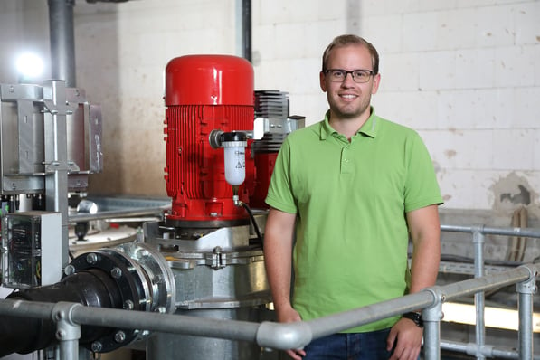 Justus Ruhe, technischer Vertrieb bei Ruhe Biogas, betreute den Feldversuch in Darchau.